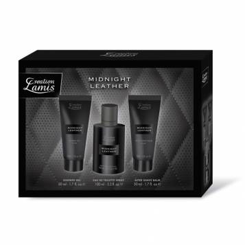 GIFTSET MIDNIGHT LEATHER MEN LAMIS